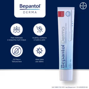 Bepantol Derma Creme Hidratante Toque Seco Oil Free