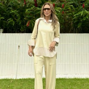 Conjunto Amélia - Amarelo Manteiga